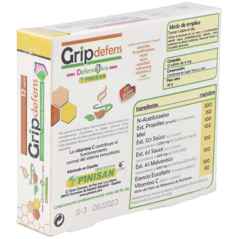 Pinisan grip defens 12 sobres | Farmacia Barata Pinisan grip defens 12 sobres | Farmacia Barata