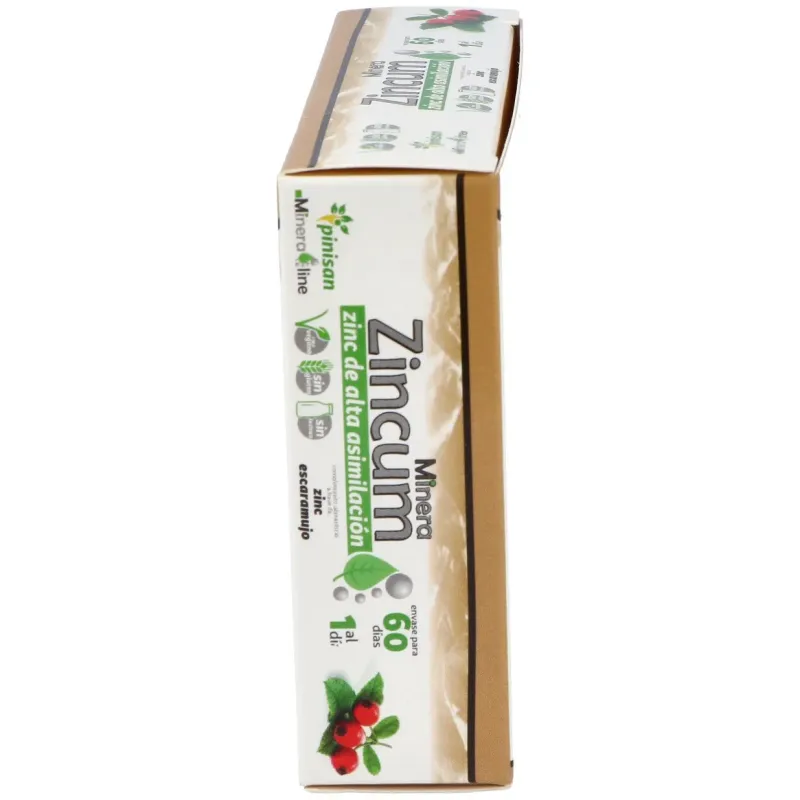 Pinisan minera zincum 60caps | Farmacia Barata