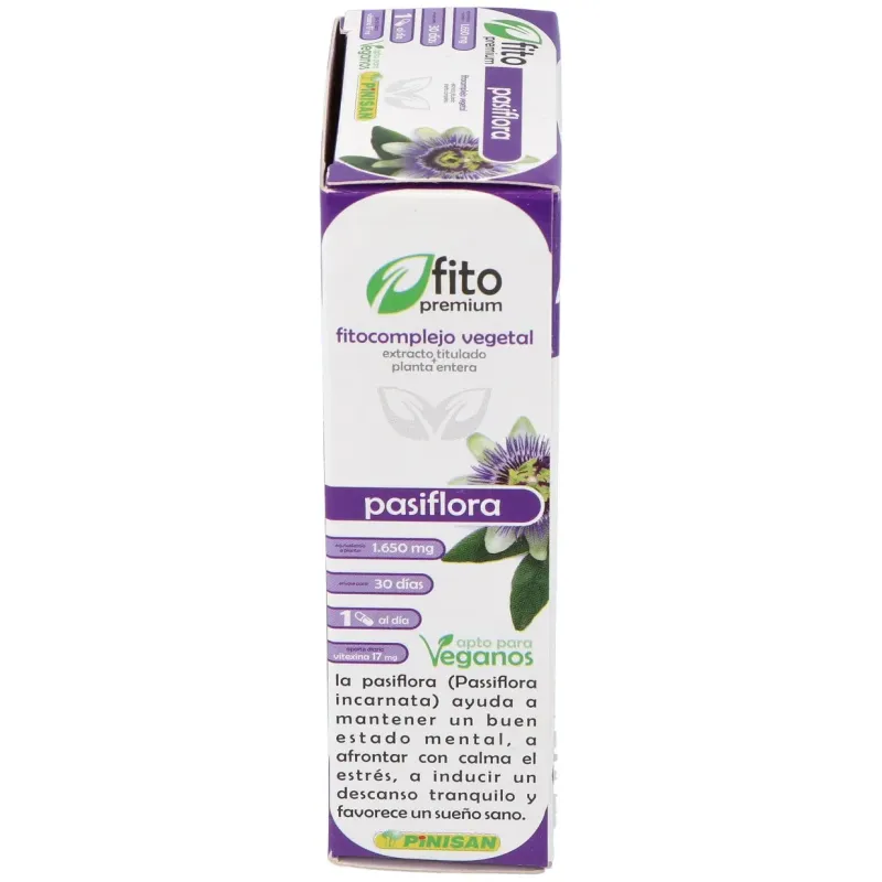 Pinisan fito premium pasiflora 30caps | Farmacia Barata