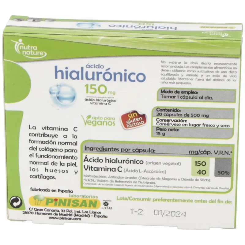 Pinisan nutranature acido hialuronico 30caps | Farmacia Barata Pinisan nutranature acido hialuronico 30caps | Farmacia Barata