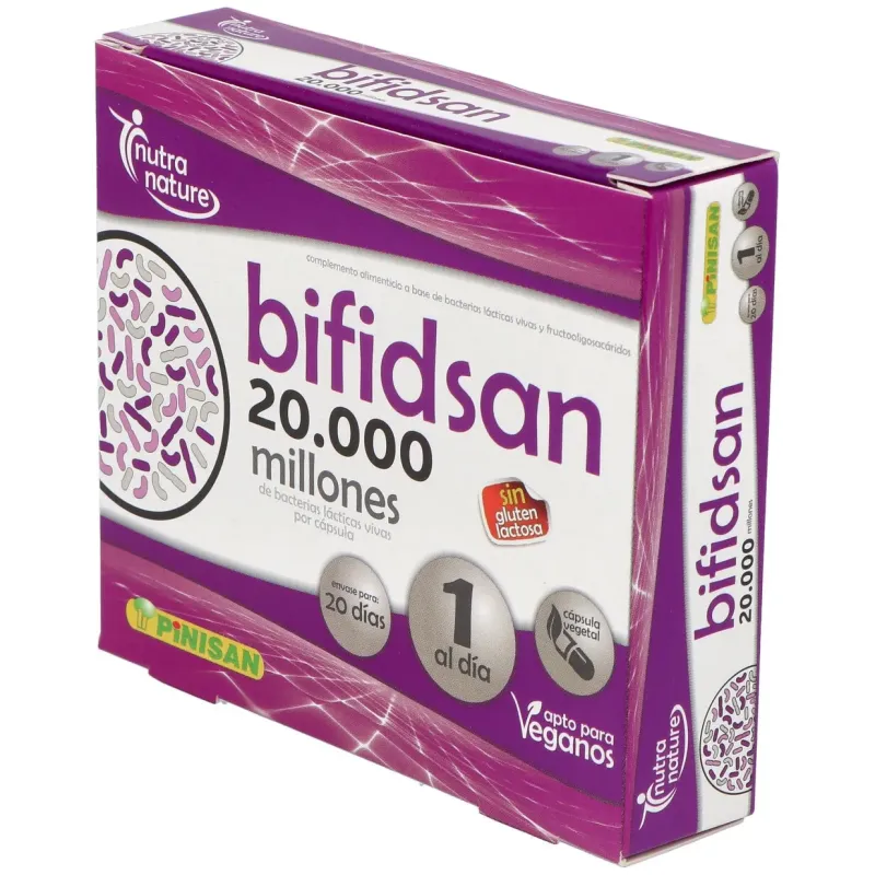 Pinisan bifidsan 20.000 millones de ufc 20 cápsulas | Farmacia Barata