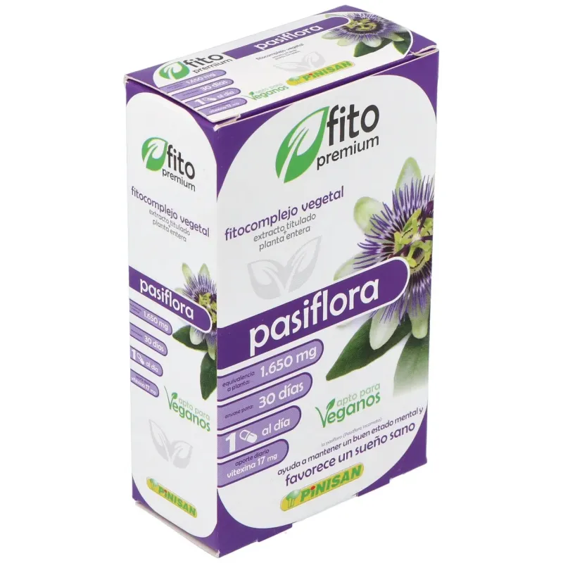 Pinisan fito premium pasiflora 30caps | Farmacia Barata