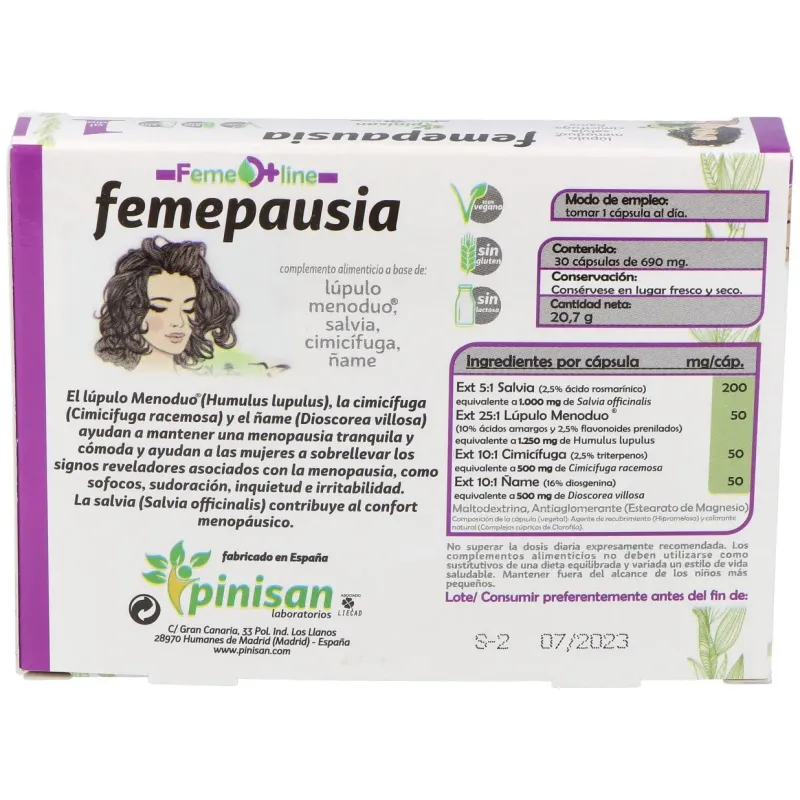 Femepausia 30cap. | Farmacia Barata