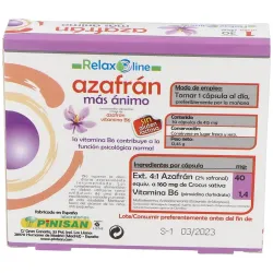 Relax line azafran mas animo 30cap. | Farmacia Barata Relax line azafran mas animo 30cap. | Farmacia Barata