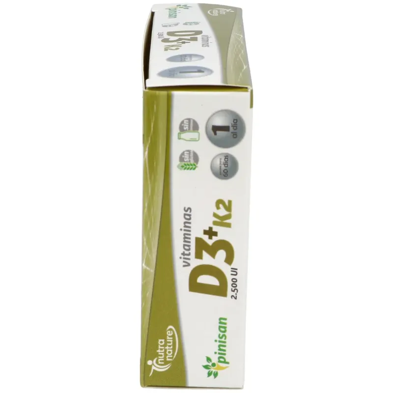 Pinisan nutra nature vitaminas d3 + k2 60caps | Farmacia Barata Pinisan nutra nature vitaminas d3 + k2 60caps | Farmacia Barata