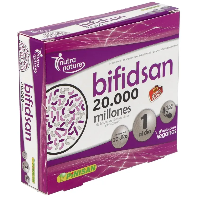 Pinisan bifidsan 20.000 millones de ufc 20 cápsulas | Farmacia Barata