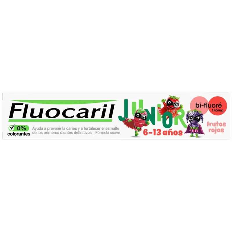 Fluocaril pasta junior frutos rojos 75ml | Farmacia Barata