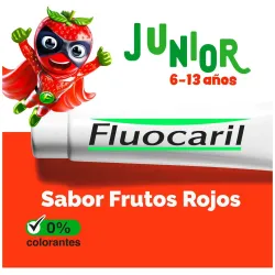 Fluocaril pasta junior frutos rojos 75ml | Farmacia Barata