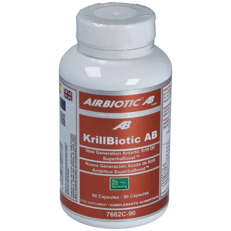 Airbiotic krillbiotic ab 590 mg ecoharvesting 90 cápsulas | Farmacia Barata