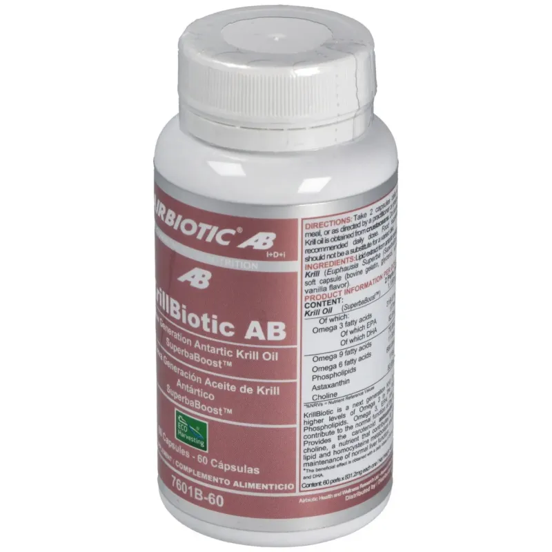 Airbiotic krillbiotic ab 590 mg ecoharvesting 60 cápsulas | Farmacia Barata