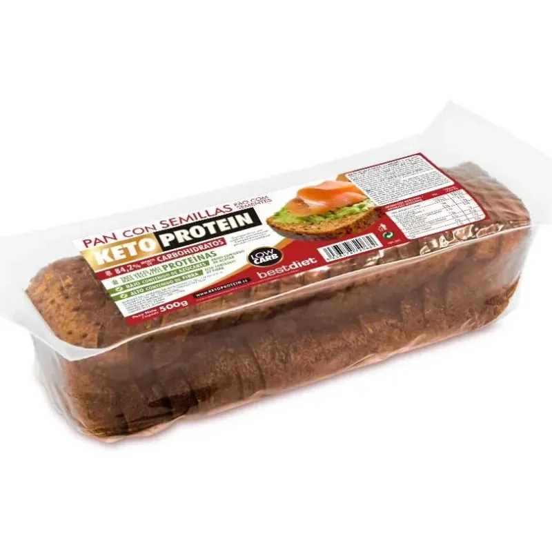 Keto protein pan con semillas 500gr | Farmacia Barata
