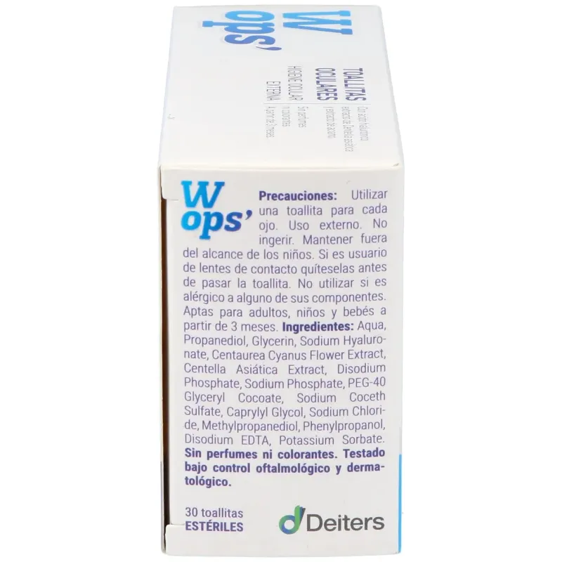 Wops 30 toallitas oculares esteriles | Farmacia Barata Wops 30 toallitas oculares esteriles | Farmacia Barata