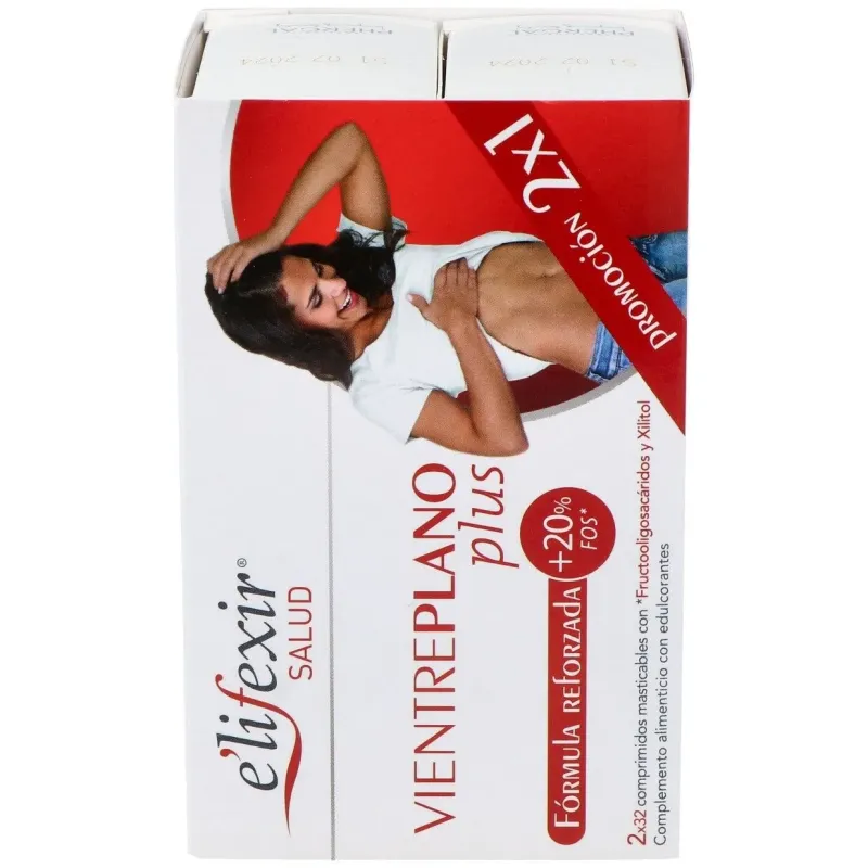 Elifexir salud 2x1 vientre plano plus 32+32comp. | Farmacia Barata