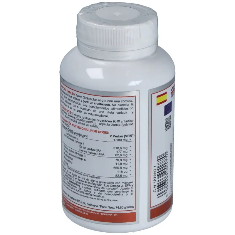 Airbiotic krillbiotic ab 590 mg ecoharvesting 90 cápsulas | Farmacia Barata