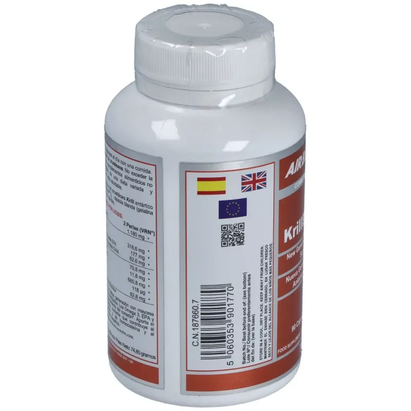 Airbiotic krillbiotic ab 590 mg ecoharvesting 90 cápsulas | Farmacia Barata