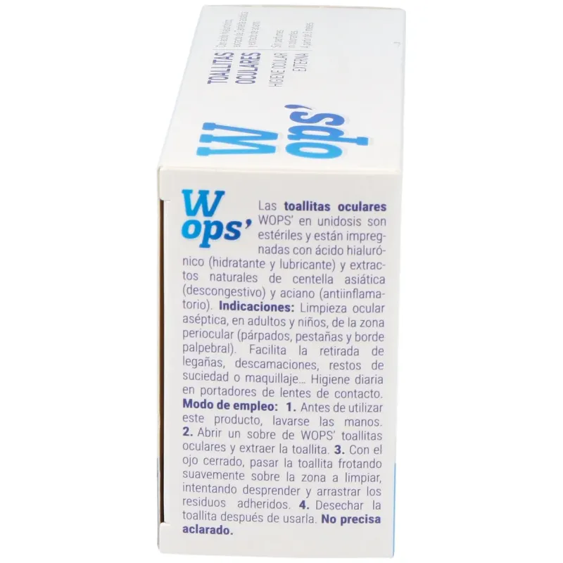 Wops 30 toallitas oculares esteriles | Farmacia Barata Wops 30 toallitas oculares esteriles | Farmacia Barata