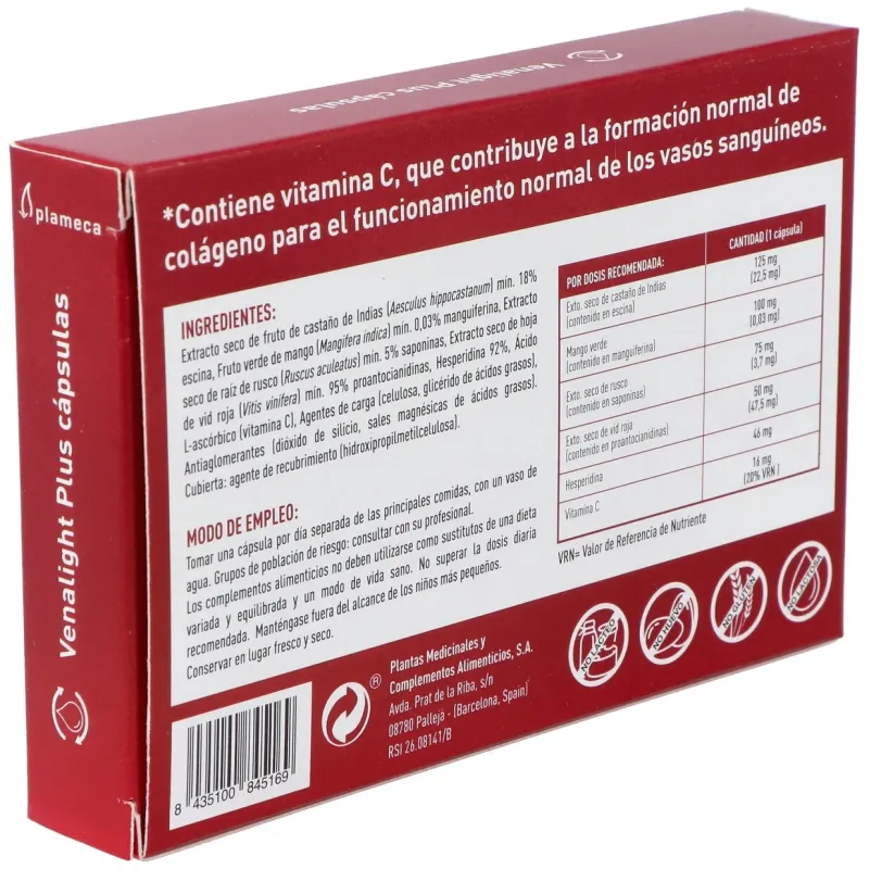 Plameca venalight plus 30caps vegs | Farmacia Barata Plameca venalight plus 30caps vegs | Farmacia Barata