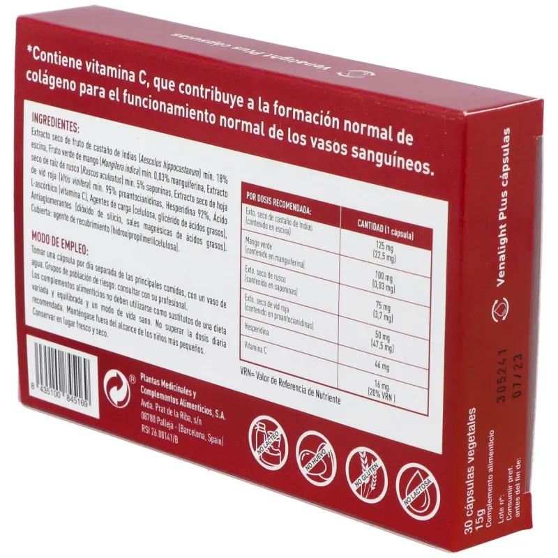 Plameca venalight plus 30caps vegs | Farmacia Barata Plameca venalight plus 30caps vegs | Farmacia Barata