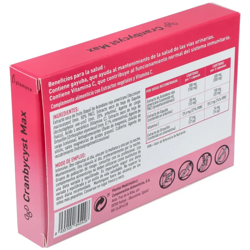 Plameca cranbycyst max 30caps vegs | Farmacia Barata Plameca cranbycyst max 30caps vegs | Farmacia Barata