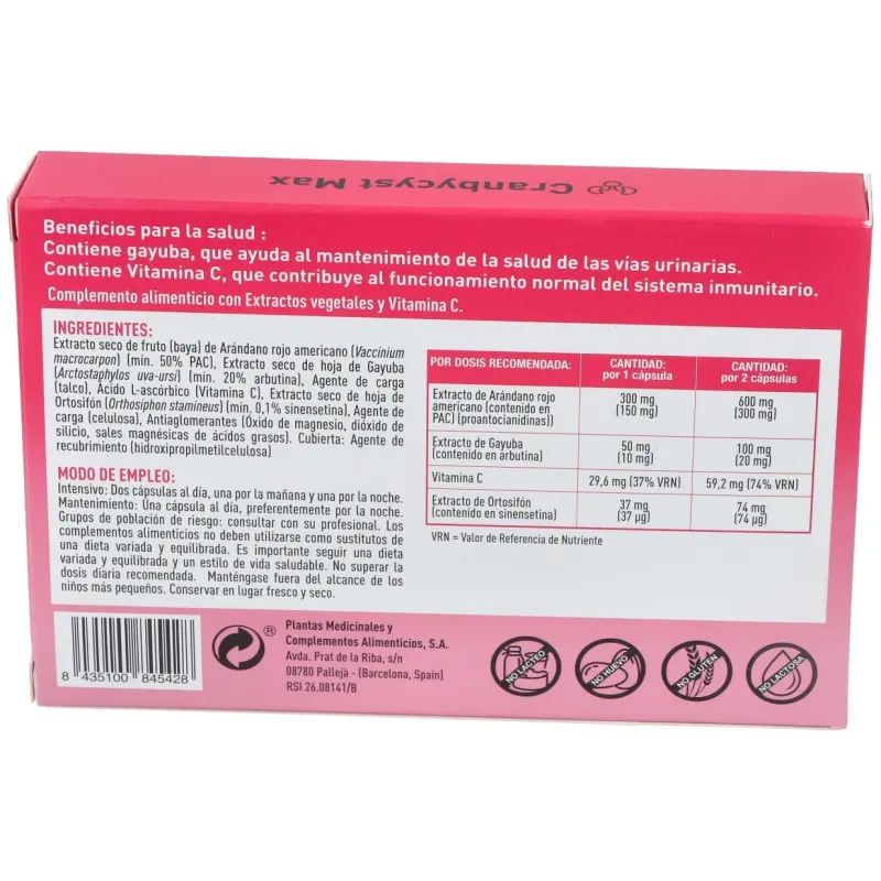 Plameca cranbycyst max 30caps vegs | Farmacia Barata Plameca cranbycyst max 30caps vegs | Farmacia Barata