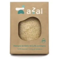 Manopla de baño de luffa eco ovalada con asa