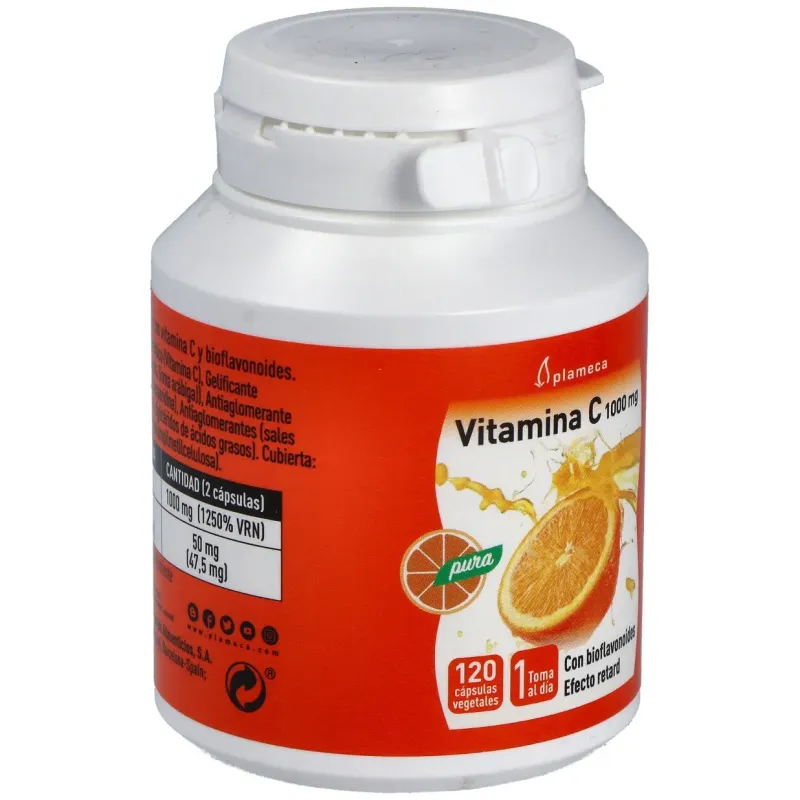 Plameca vitamina c pura 1000mg 120caps vegs | Farmacia Barata Plameca vitamina c pura 1000mg 120caps vegs | Farmacia Barata