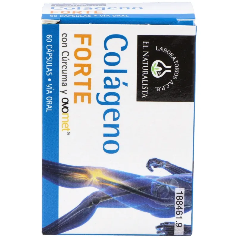 Colageno forte colageno+ovomet+curcuma 60cap. | Farmacia Barata