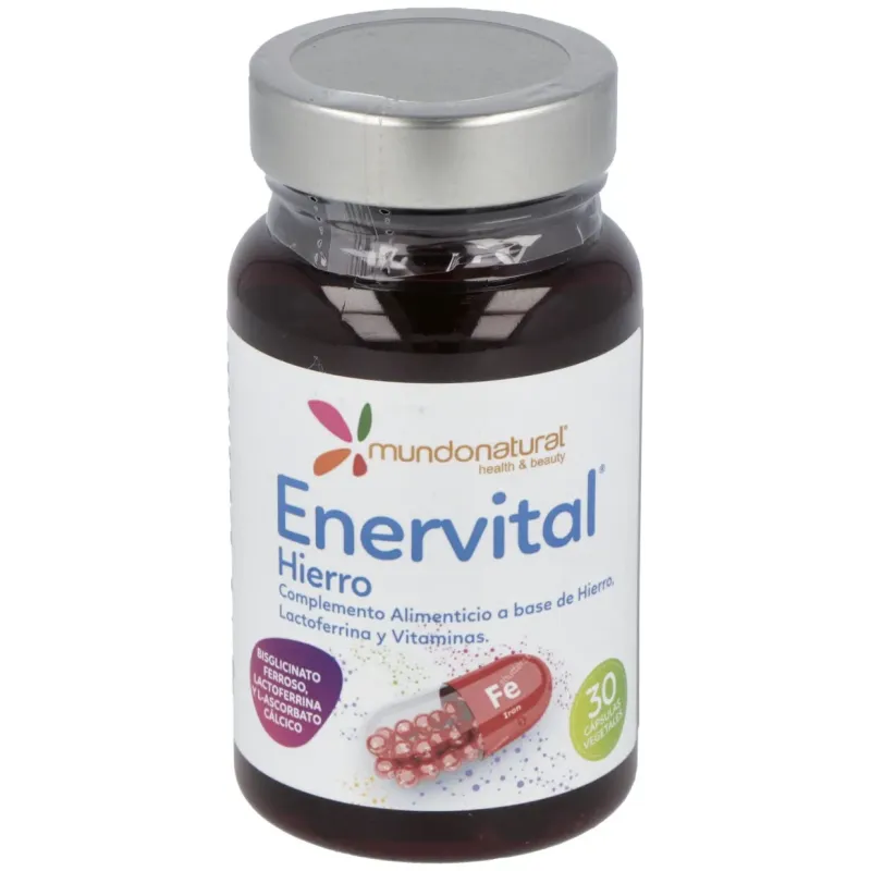 Mundonatural enervital hierro 30caps | Farmacia Barata Mundonatural enervital hierro 30caps | Farmacia Barata