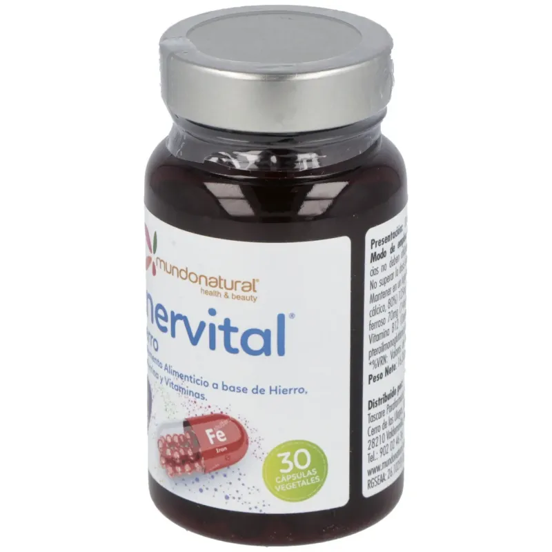 Mundonatural enervital hierro 30caps | Farmacia Barata Mundonatural enervital hierro 30caps | Farmacia Barata