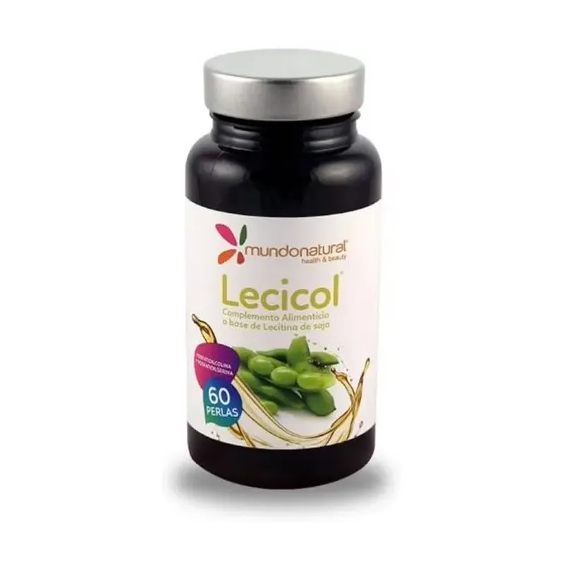 Mundo natural lecitina lecicol 60 caps | Farmacia Barata