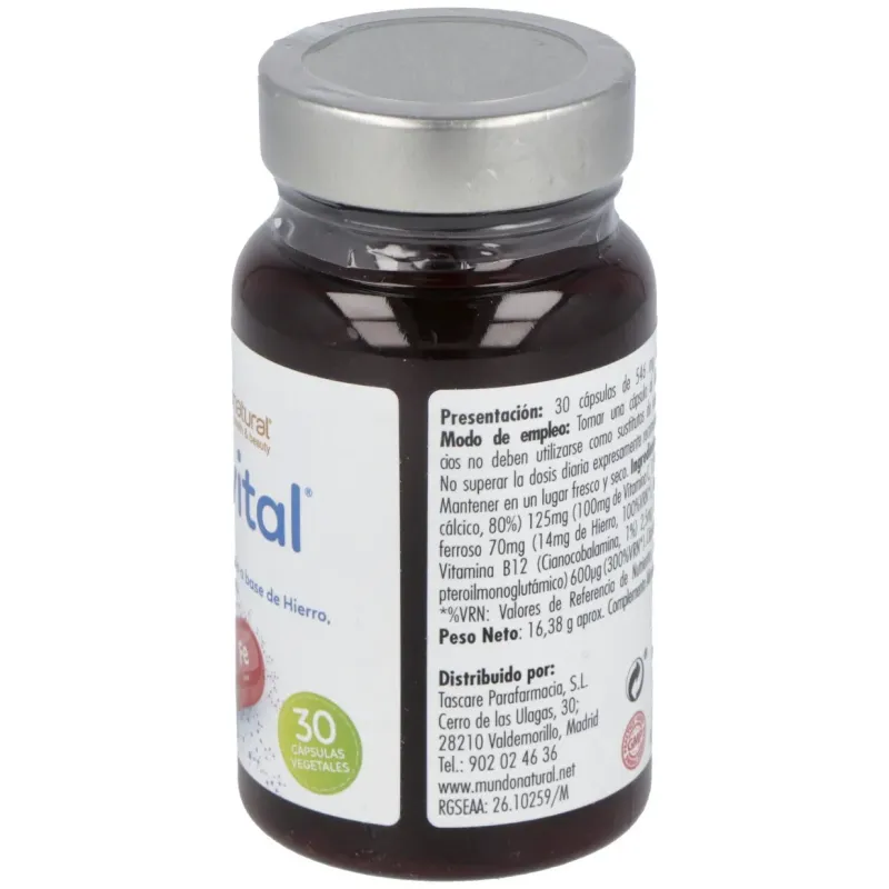 Mundonatural enervital hierro 30caps | Farmacia Barata Mundonatural enervital hierro 30caps | Farmacia Barata