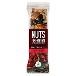 Barrita chocolate negro-cereza 15uds. bio vegan