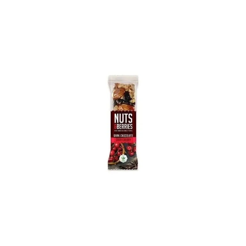 Barrita chocolate negro-cereza 15uds. bio vegan | Farmacia Barata