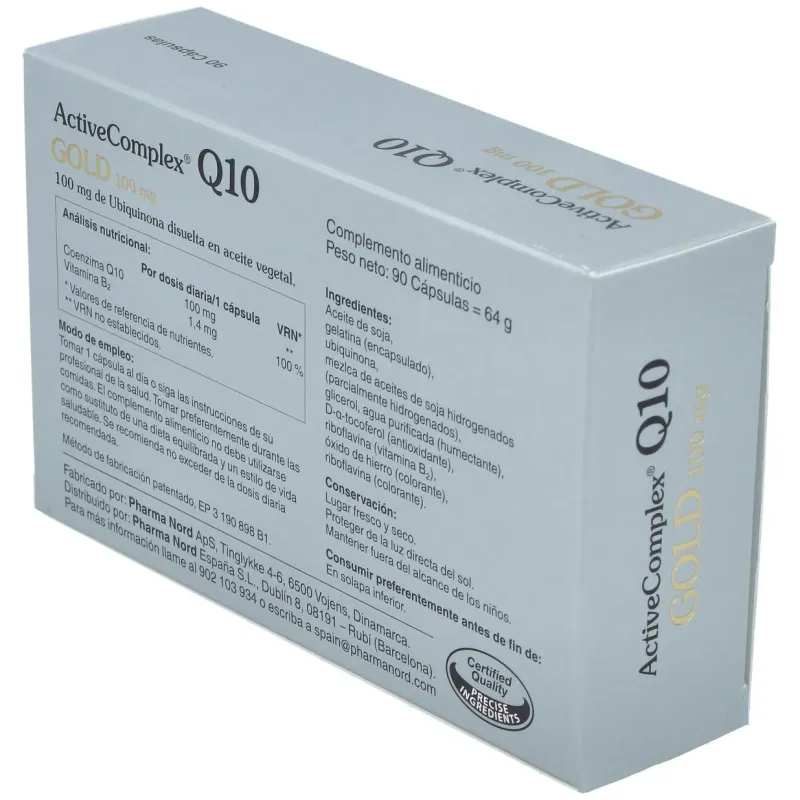 Activecomplex q10 gold 100mg. 90cap. | Farmacia Barata