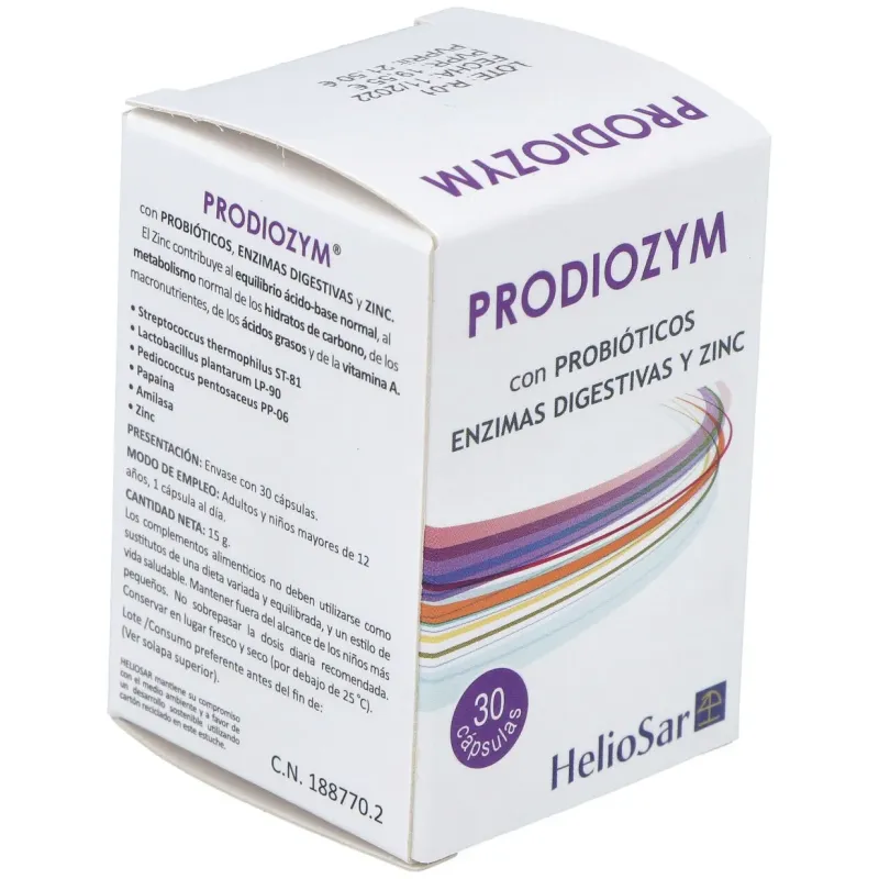 Heliosar prodiozym 30caps | Farmacia Barata