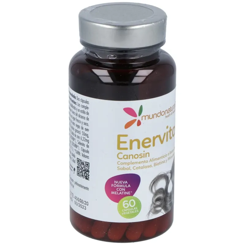 Mundo natural enervital canosin 60 caps | Farmacia Barata