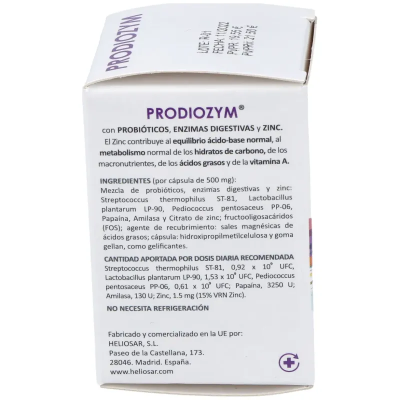 Heliosar prodiozym 30caps | Farmacia Barata