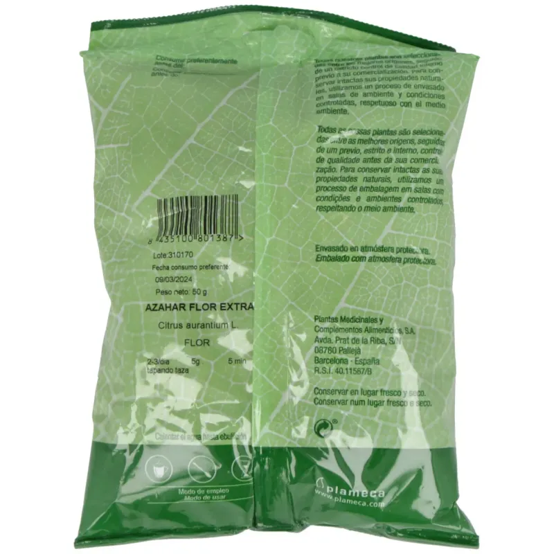 Azahar flor extra bolsa 50gr. | Farmacia Barata