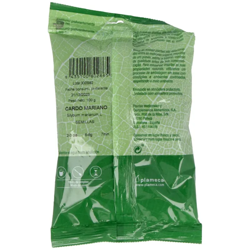 Cardo mariano semillas bolsa 100gr. | Farmacia Barata Cardo mariano semillas bolsa 100gr. | Farmacia Barata