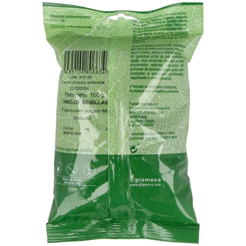 Hinojo semillas bolsa 100gr. | Farmacia Barata Hinojo semillas bolsa 100gr. | Farmacia Barata
