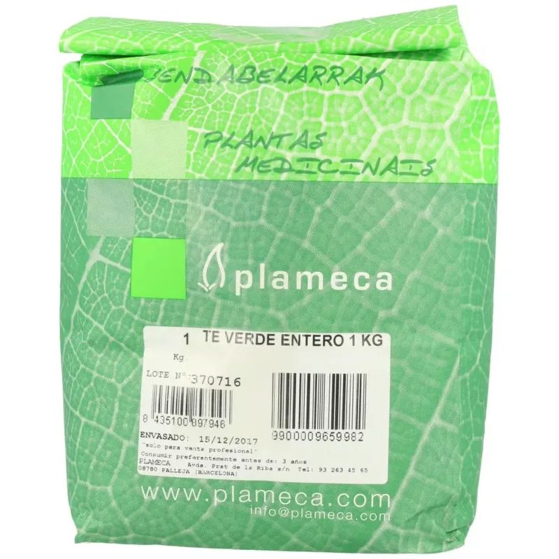 Plameca te verde hierba hoja ent 1kg | Farmacia Barata Plameca te verde hierba hoja ent 1kg | Farmacia Barata
