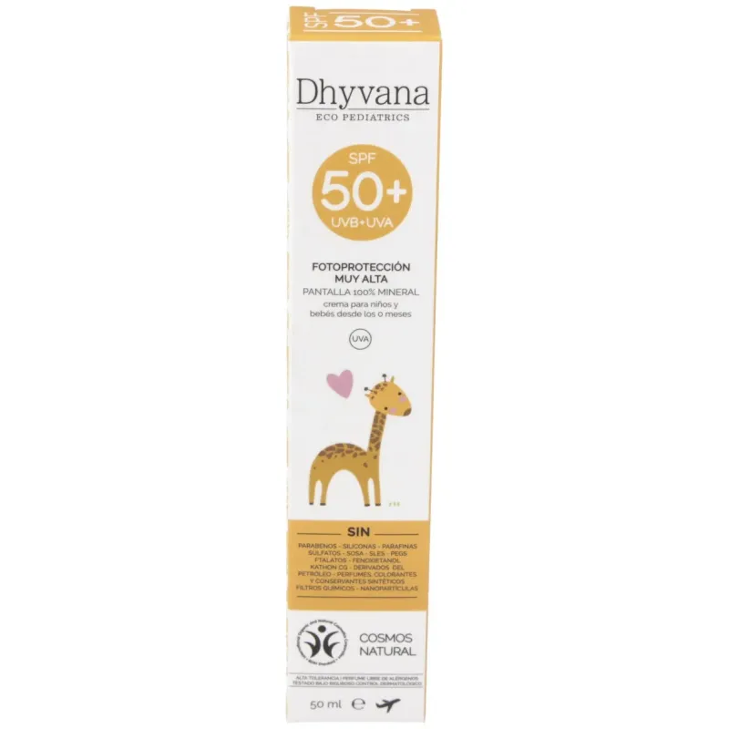 Protector solar dhyvana eco pediatrics® spf50+ | Farmacia Barata