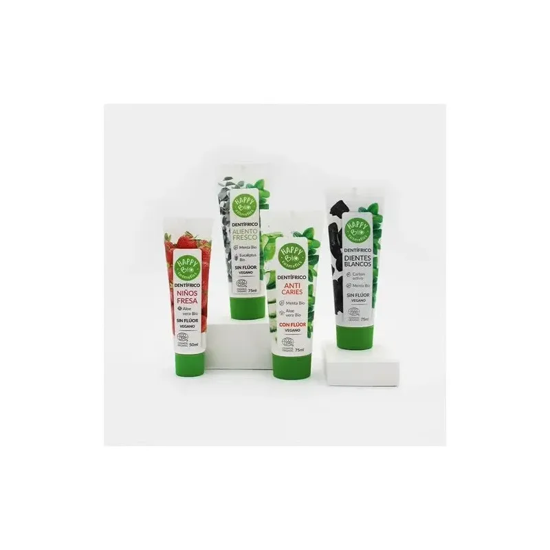 Happy bio cosmetics dentifrico dientes blancos carbon activo-menta 75ml | Farmacia Barata