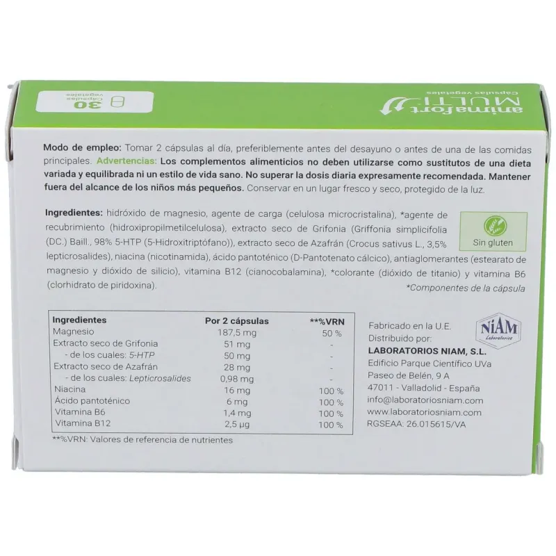 Animafort multi 30 cápsulas | Farmacia Barata