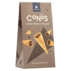 Conus chocolate negro y praline 10udsx70gr. bio
