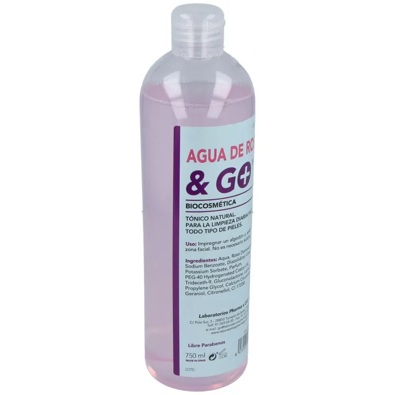 Y go agua rosas 750 ml | Farmacia Barata