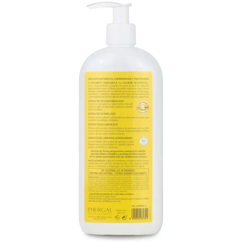 Clearé institute champú camomila 400ml | Farmacia Barata