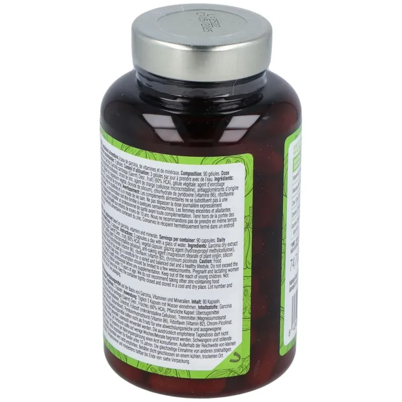 Nutralie garcinia cambogia complex + cromo + zinc + b2 y b6 90caps | Farmacia Barata