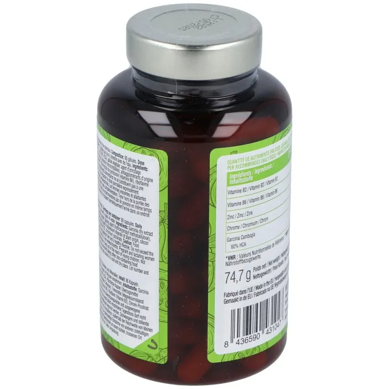 Nutralie garcinia cambogia complex + cromo + zinc + b2 y b6 90caps | Farmacia Barata