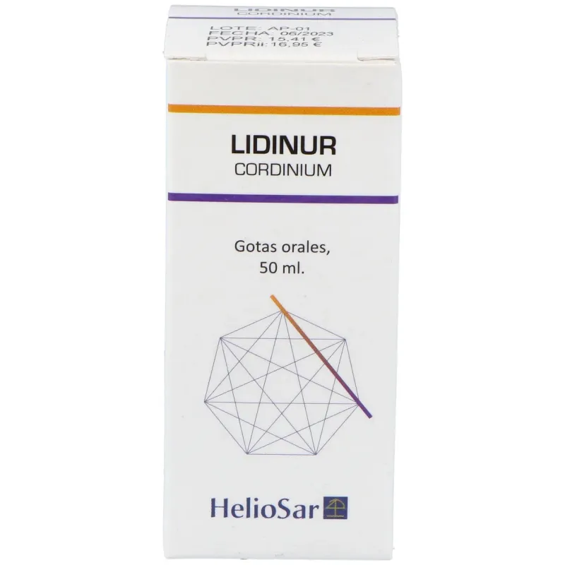 Heliosar lidinur cordinium gotas 50ml | Farmacia Barata